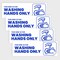 Fuel Stickers Sink For Hand Wash Only, Sink Label, For Foodservice, Peel & Stick, Hvy-Dty, 6''x2'', 20PK Z-SFHWO-20PK - alternate 1